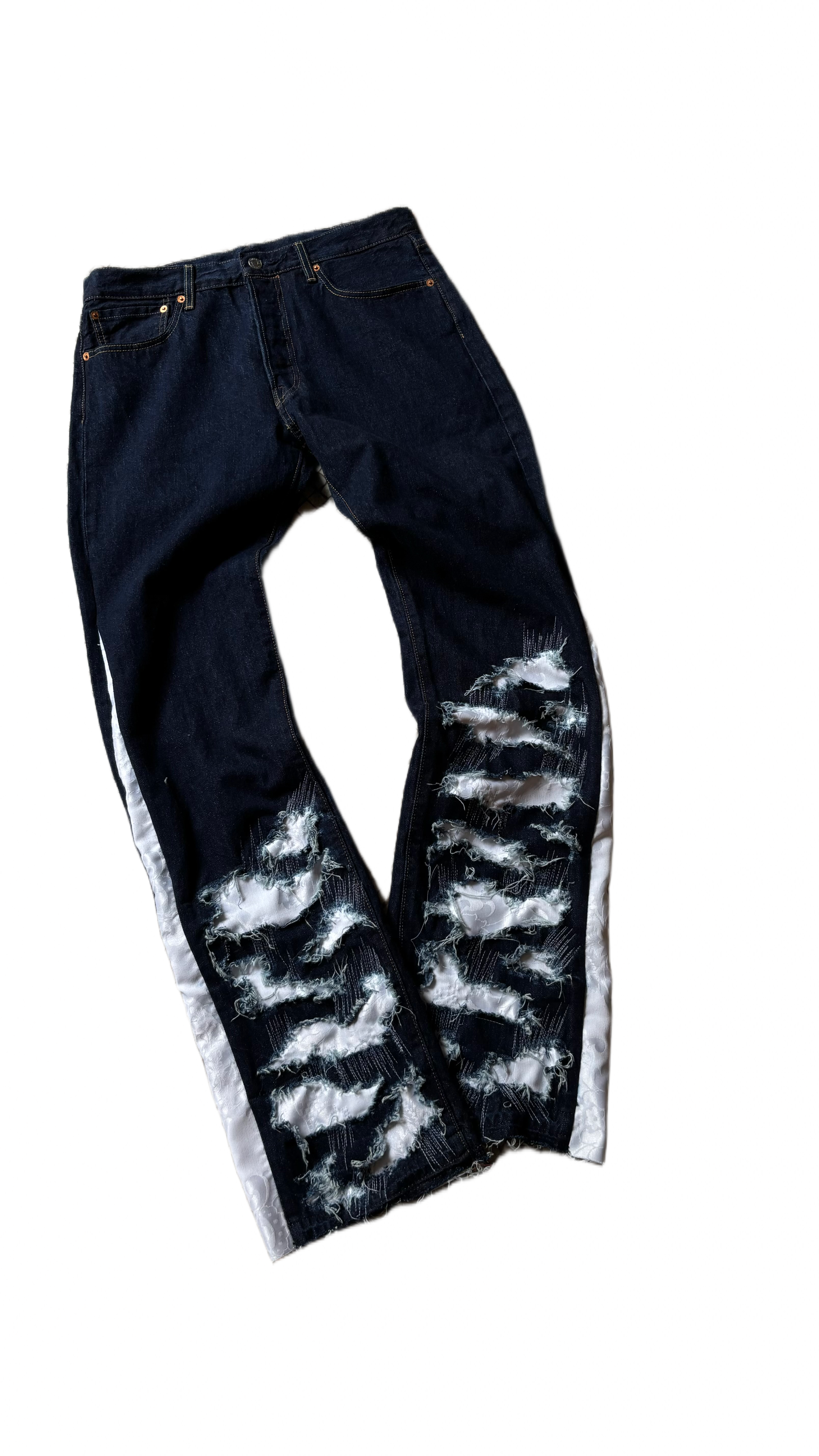 Jean Custom 1/1 Dark Blue and White